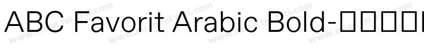 ABC Favorit Arabic Bold字体转换